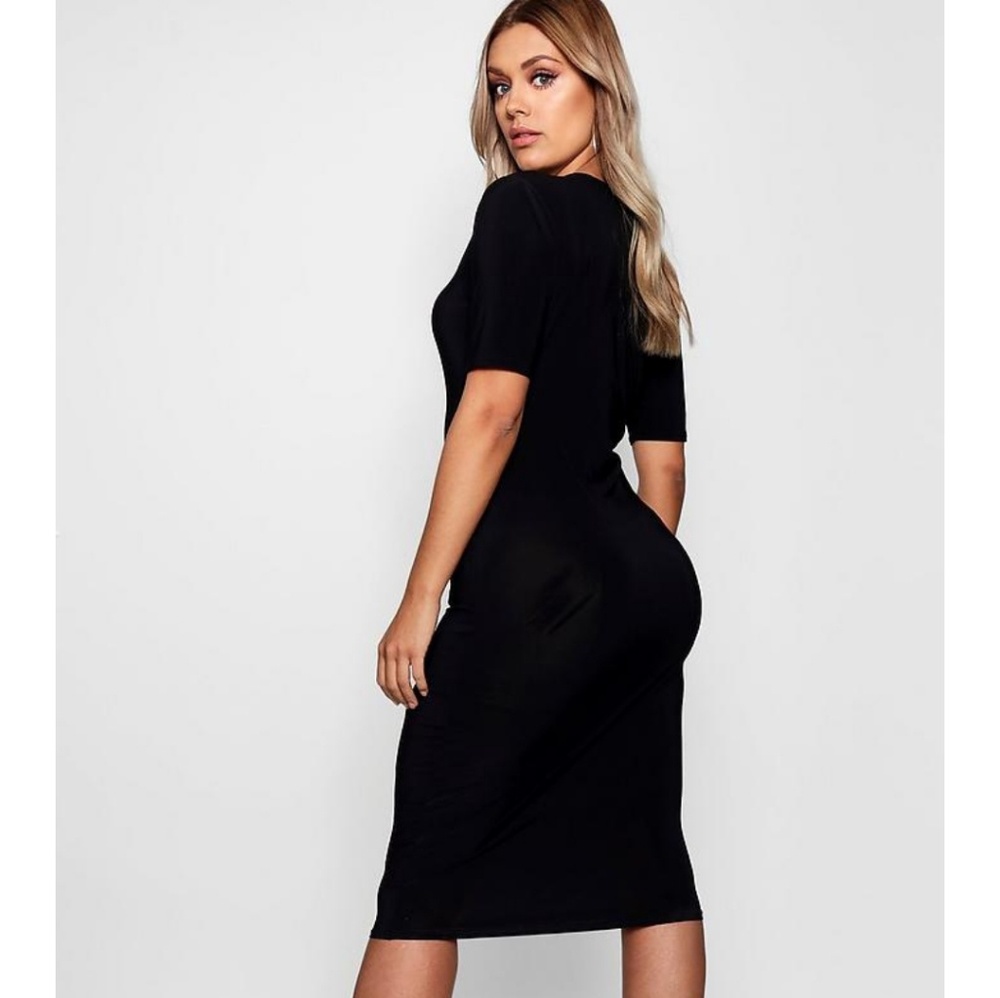 Boohoo Short Sleeve Midi Dress - Picture 2 of 5
